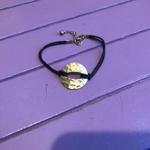 Gold and black cord bracelet!